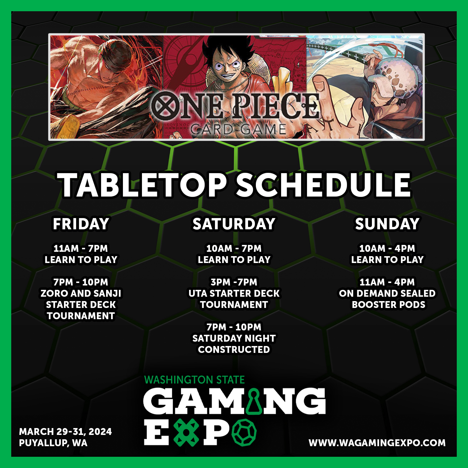 Tabletop Gaming – Washington State Gaming Expo