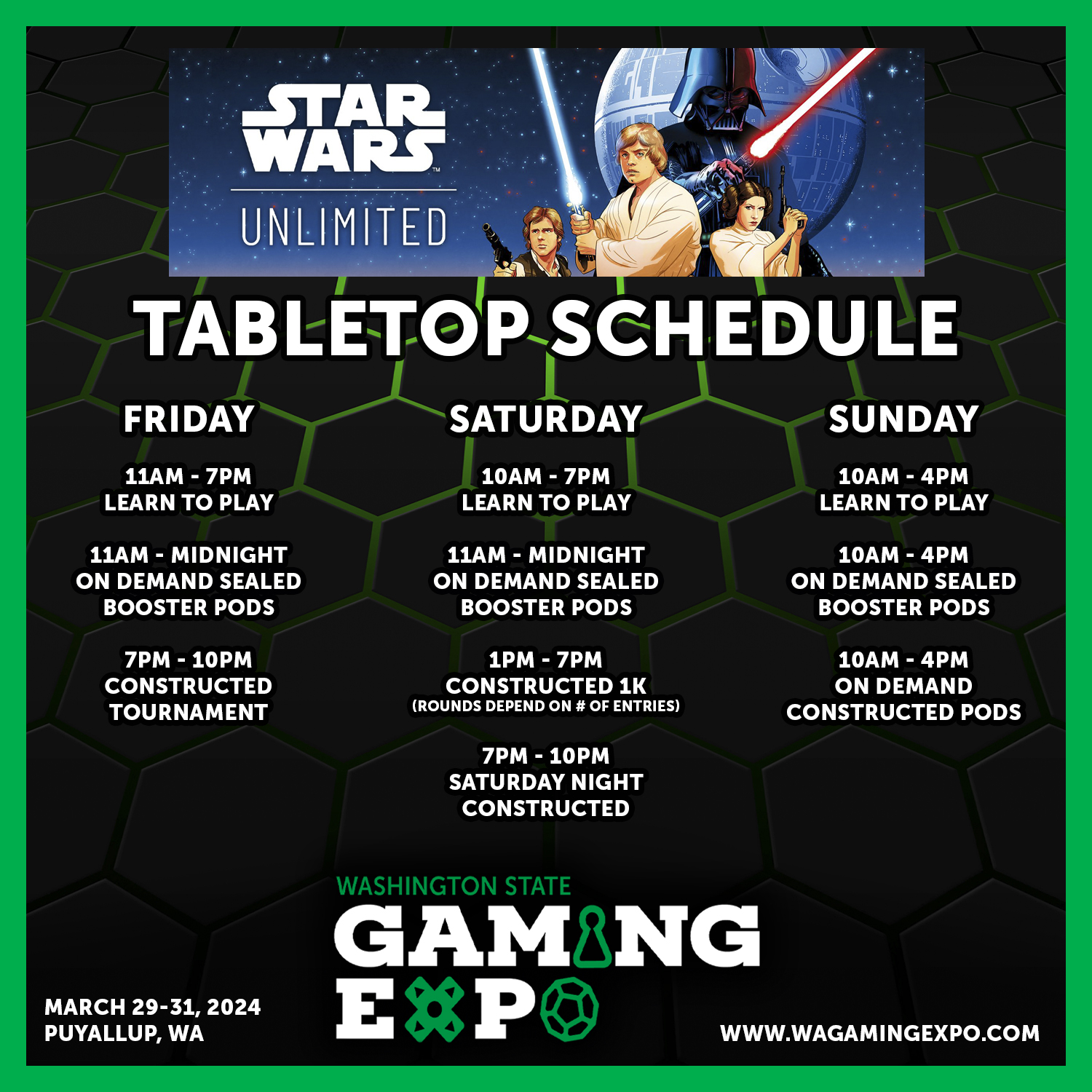 Tabletop Gaming Washington State Gaming Expo